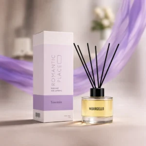 Romantic Place Bargello parfum d’intérieur 120 ml senteur yasmine avec diffuseur à bâtonnets noirs