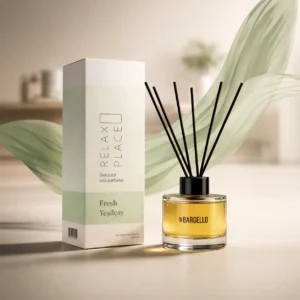 Relax Place Bargello parfum d’intérieur 120 ml senteur thé vert avec diffuseur à bâtonnets noirs