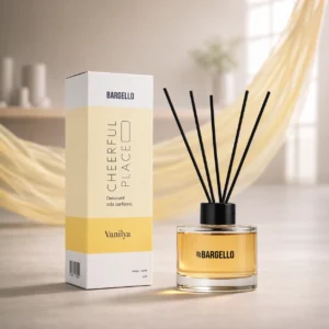 Cheerfull Place Bargello parfum d’intérieur 120 ml senteur vanille avec diffuseur à bâtonnets noirs