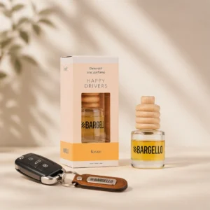 Happy Drivers Bargello parfum voiture 8 ml senteur melon avec flacon en verre et coffret élégant