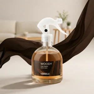 Bargello Woody Home Spray 485 ml spray d’intérieur parfumé aux notes boisées pour la maison